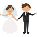 people,romantic,bride,groom,wedding couple